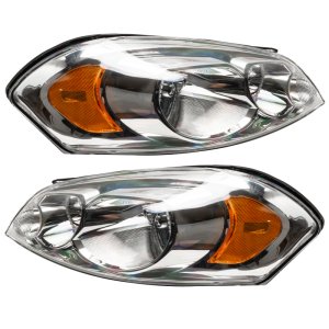 Chevrolet Impala Headlight Assemblies - ORACLE Lighting - Pre-Assembled with SMD Halo, Non-HID - ColorSHIFT - `06-`15